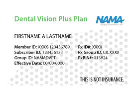 Careington Dental, Vision & Telemedicine Member ID Card