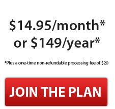 $14.95 per month* or $149 per year* *Plus a one-time non-refunable processing fee of $20