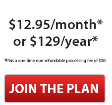 $12.95 per month* or $129 per year* *Plus a one-time non-refunable processing fee of $20