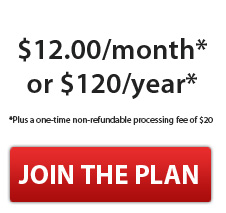 $14.95 per month* or $149 per year* *Plus a one-time non-refunable processing fee of $20