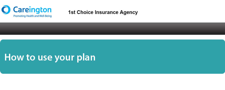 How to use your plan