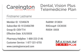 Dental Plan ID Card