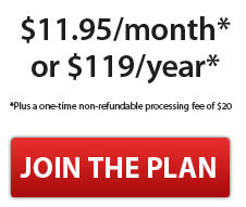 $11.95 per month* or $119 per year* *Plus a one-time non-refunable processing fee of $20