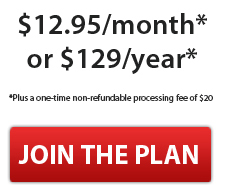 $12.95/month or $129 per year - Plus a one-time non-refundable processing fee of $20