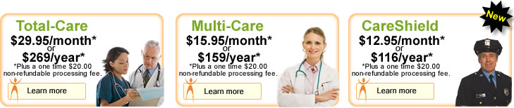Choose the discount savings plan that fits your needs.